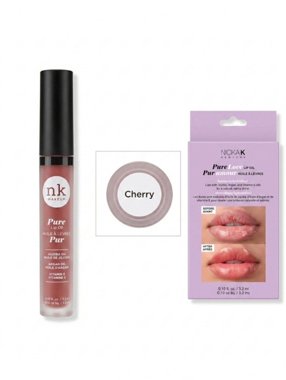 Nicka K Lip Oil – Cherry Pink Shine